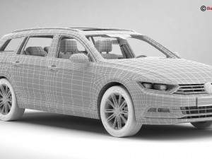volkswagen passat variant 2015 3Dモデル