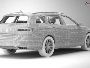 volkswagen passat variant 2015 3Dモデル