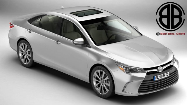 toyota camry 2015 3D Model .c4d .max .obj .3ds .fbx .stl .blend 