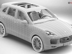 porsche cayenne turbo s 2016 3D Model