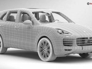 porsche cayenne turbo s 2016 3D Model