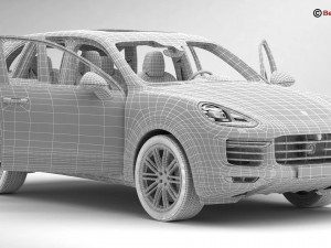 porsche cayenne turbo s 2016 3D Model