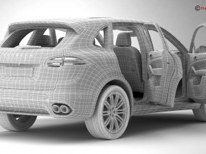 porsche cayenne turbo s 2016 3D Model