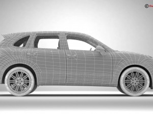 porsche cayenne turbo s 2016 3D Model