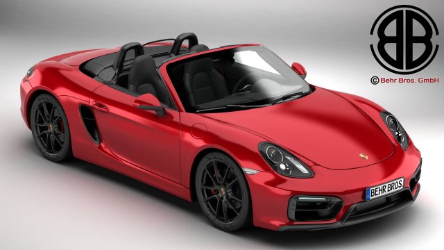 porsche boxster gts 2015 Modèle 3D .c4d .max .obj .3ds .fbx .stl .blend 