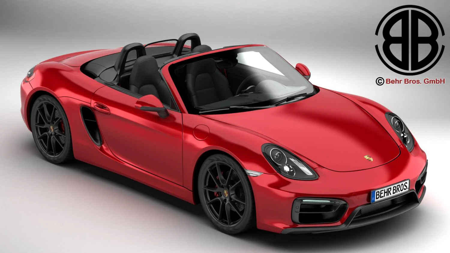 porsche boxster gts 2015 3D Model .c4d .max .obj .3ds .fbx .stl .blend 
