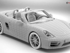 porsche boxster gts 2015 3D Model