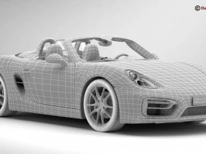 porsche boxster gts 2015 3D Model