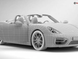 porsche boxster gts 2015 3D Model