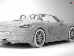 porsche boxster gts 2015 3D Model