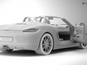 porsche boxster gts 2015 3D Model