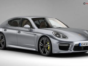 porsche panamera turbo s 2014 3D Model
