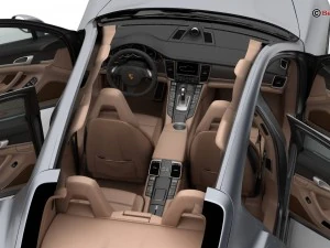 porsche panamera turbo s 2014 3D Model