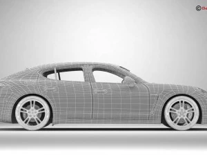 porsche panamera turbo s 2014 3D Model
