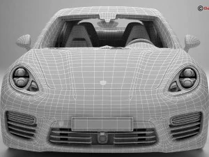 porsche panamera turbo s 2014 3D Model