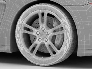 porsche panamera turbo s 2014 3D Model