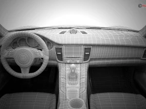 porsche panamera turbo s 2014 3D Model