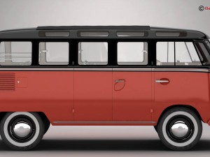 volkswagen type 2 samba 1959 Modelo 3D