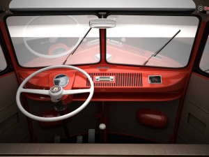 volkswagen type 2 samba 1959 Modelo 3D