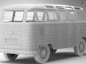volkswagen type 2 samba 1959 Modelo 3D