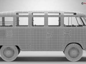 volkswagen type 2 samba 1959 Modelo 3D