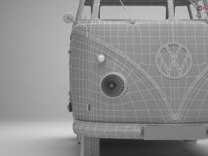 volkswagen type 2 samba 1959 Modelo 3D