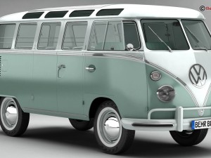 volkswagen type 2 samba 1963 3Dモデル