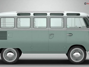 volkswagen type 2 samba 1963 3Dモデル