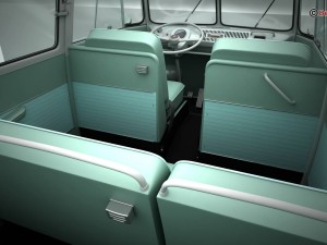 volkswagen type 2 samba 1963 3Dモデル