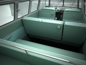volkswagen type 2 samba 1963 3Dモデル