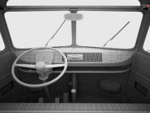 volkswagen type 2 samba 1963 3Dモデル
