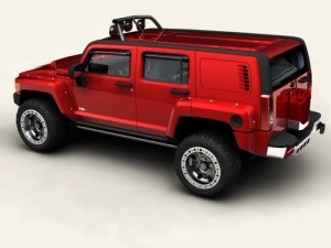 hummer h3r Model 3D