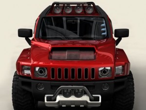 hummer h3r Model 3D