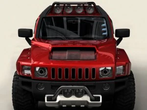 hummer h3r Modelo 3D