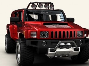 hummer h3r Model 3D