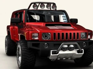 hummer h3r Modelo 3D