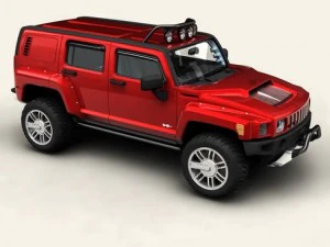hummer h3r Modelo 3D