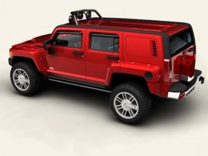 hummer h3r Model 3D