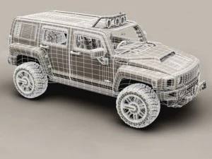 hummer h3r Modelo 3D