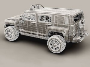 hummer h3r Model 3D