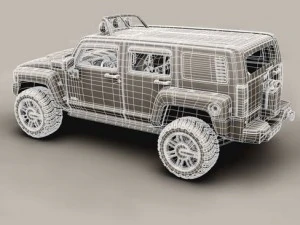 hummer h3r Modelo 3D