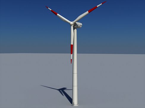 wind turbine land Modelo 3D .c4d .max .obj .3ds .fbx .stl .blend 