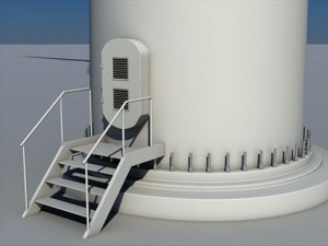 wind turbine land Modelo 3D