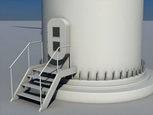 wind turbine land 3D Model