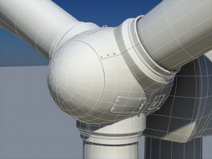 wind turbine land Modelo 3D