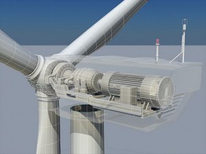 wind turbine land Modelo 3D