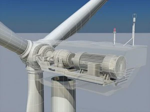 wind turbine land 3D Model