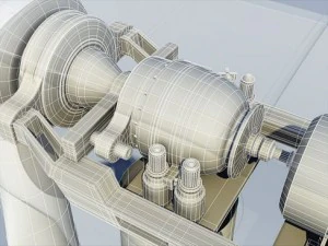wind turbine land 3D Model