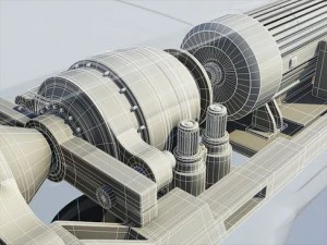 wind turbine land 3D Model