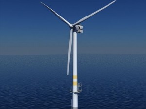 wind turbine offshore 3Dモデル